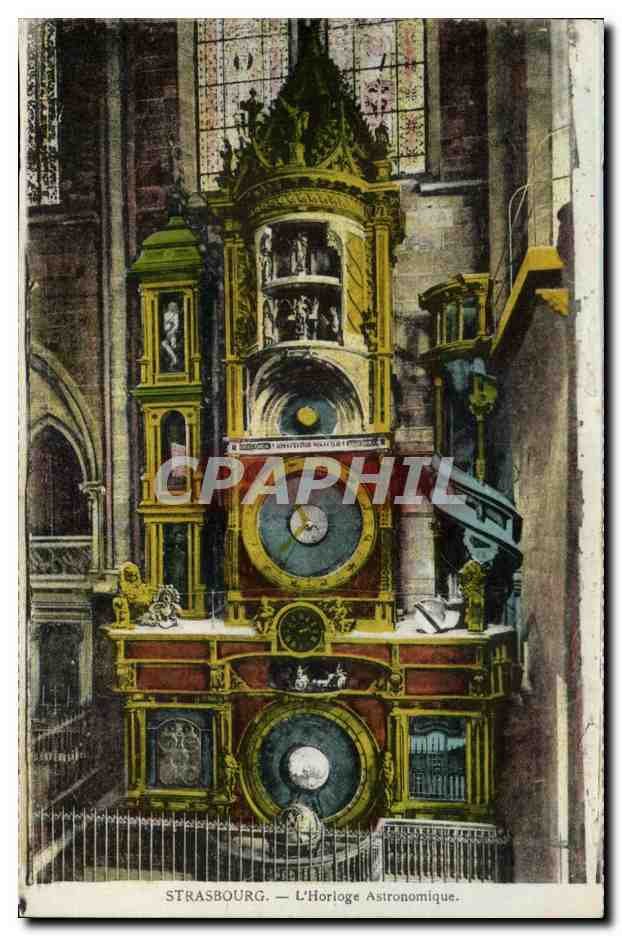 CPA Strasbourg Horloge astronomique Clock
