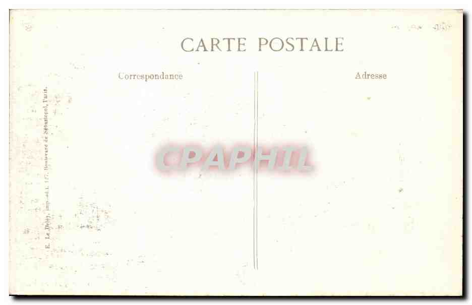Explosion de Saint-Denis, 4 Mars 1916 — Poste de Police - Au fond les ruines du Fort — Visé, Paris — Reverso