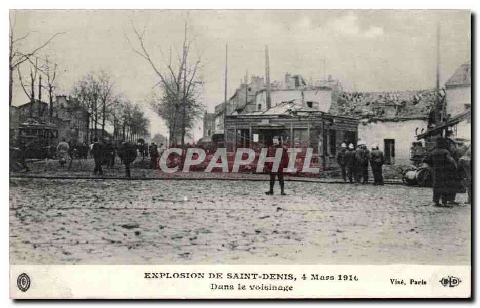 Explosion de Saint-Denis, 4 Mars 1916 — Dans le voisinage — Visé, Paris