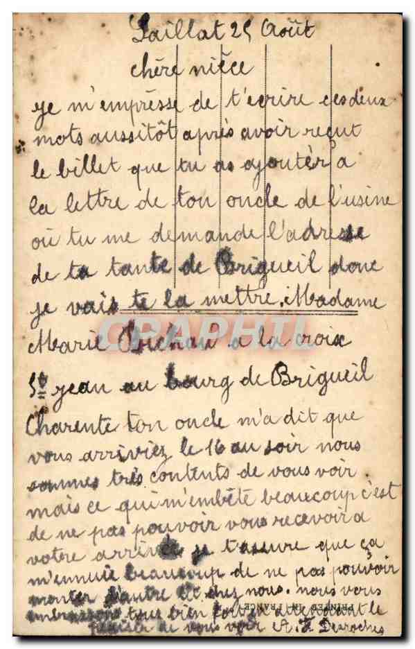 CPA Fantaisie Enfant — Verso