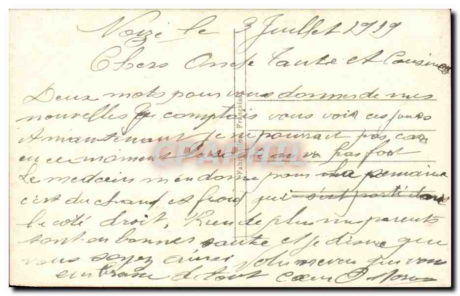 CPA Fantaisie Fleurs Muguet Porte bonheur — Verso