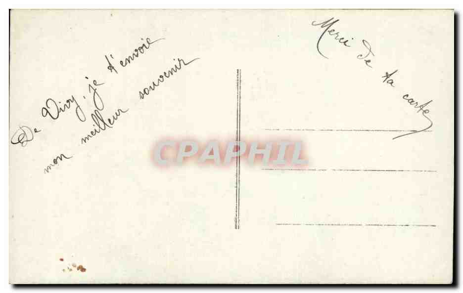 CPA Fantaisie Bateau Souvenir — Rückseite
