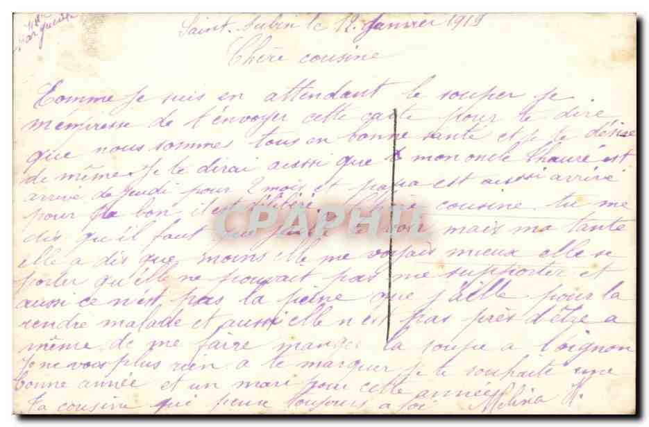 CPA Fantaisie Fleurs Mon coeur et mes pensees — Back