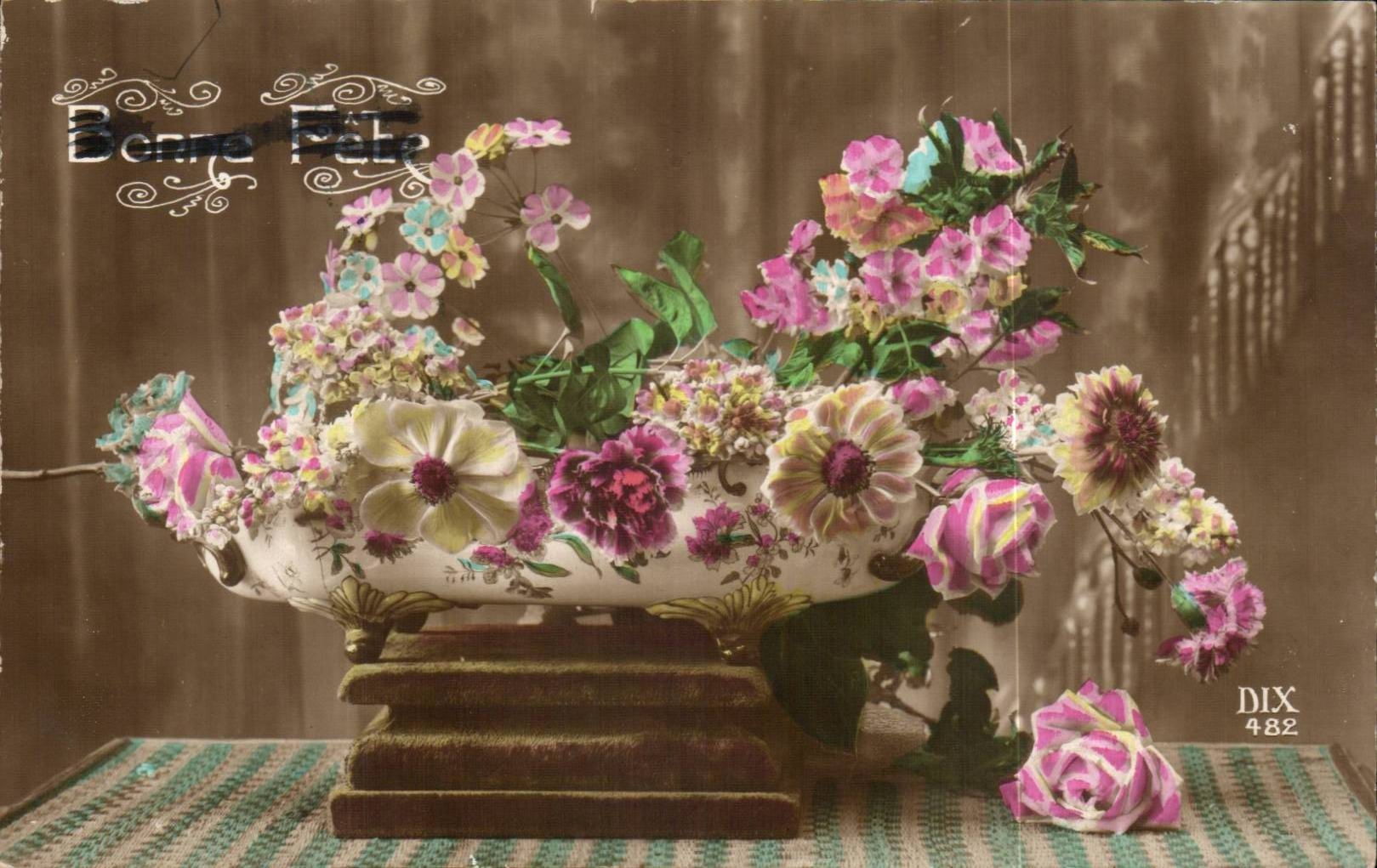 CPA Fantaisie Fleurs 