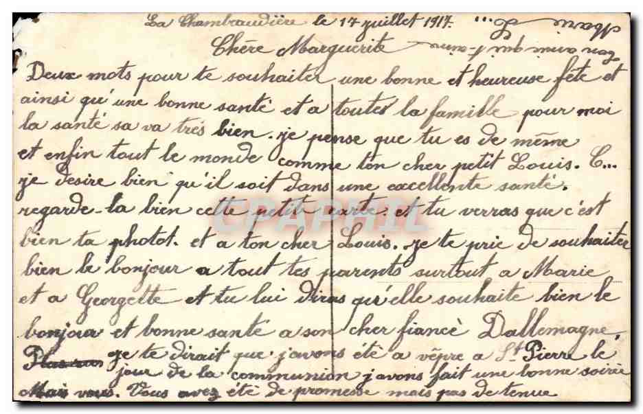 CPA Fantaisie Femme Fleurs L'oracle de la Marguerite — Rückseite