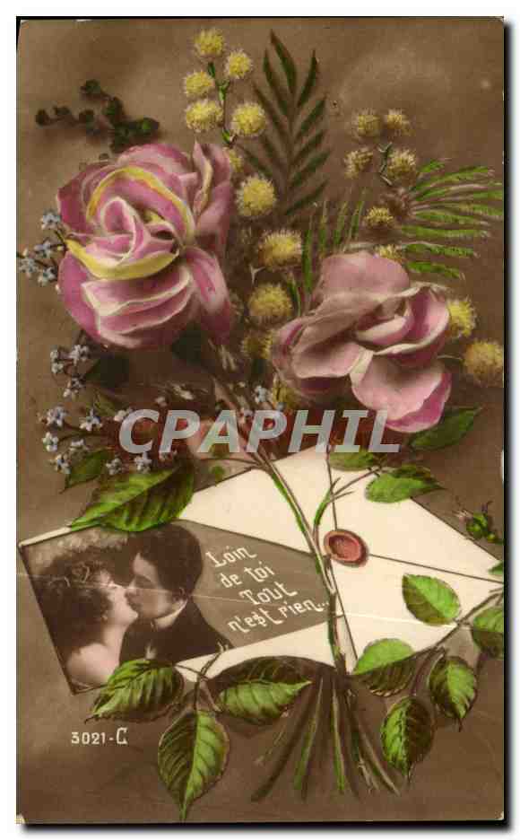 CPA Fantaisie Fleurs