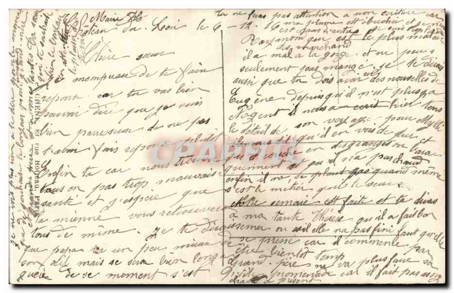CPA Fantaisie Fleurs Notre pensee va vers toi Militaria  — Rückseite