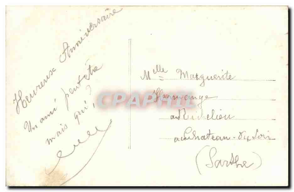Amour — poème romantique — E.M. 694 — Verso