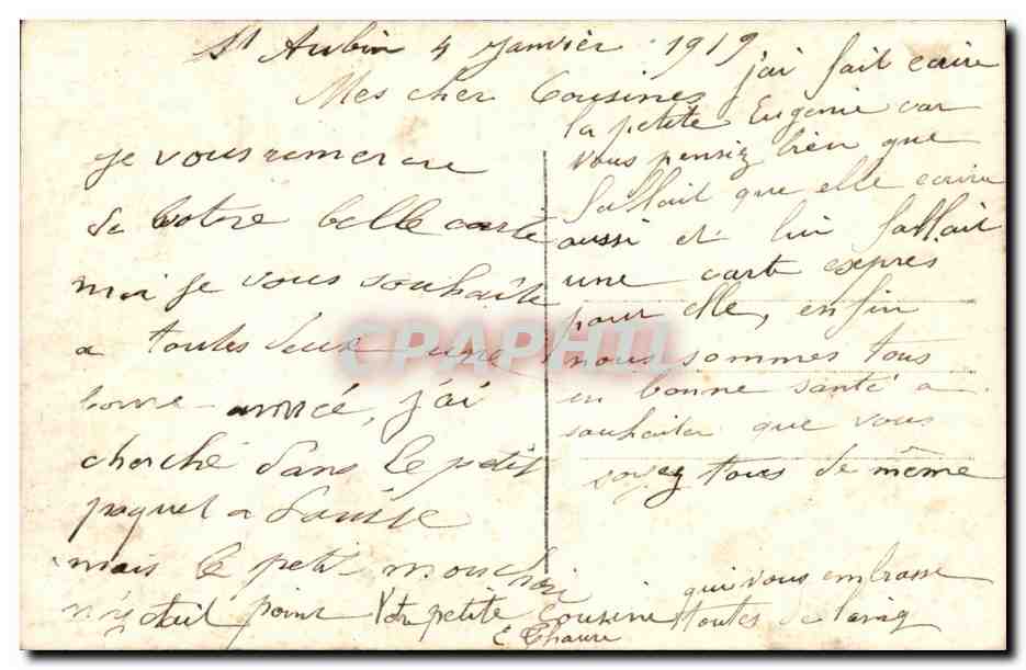 CPA Fantaisie Enfants — Rückseite