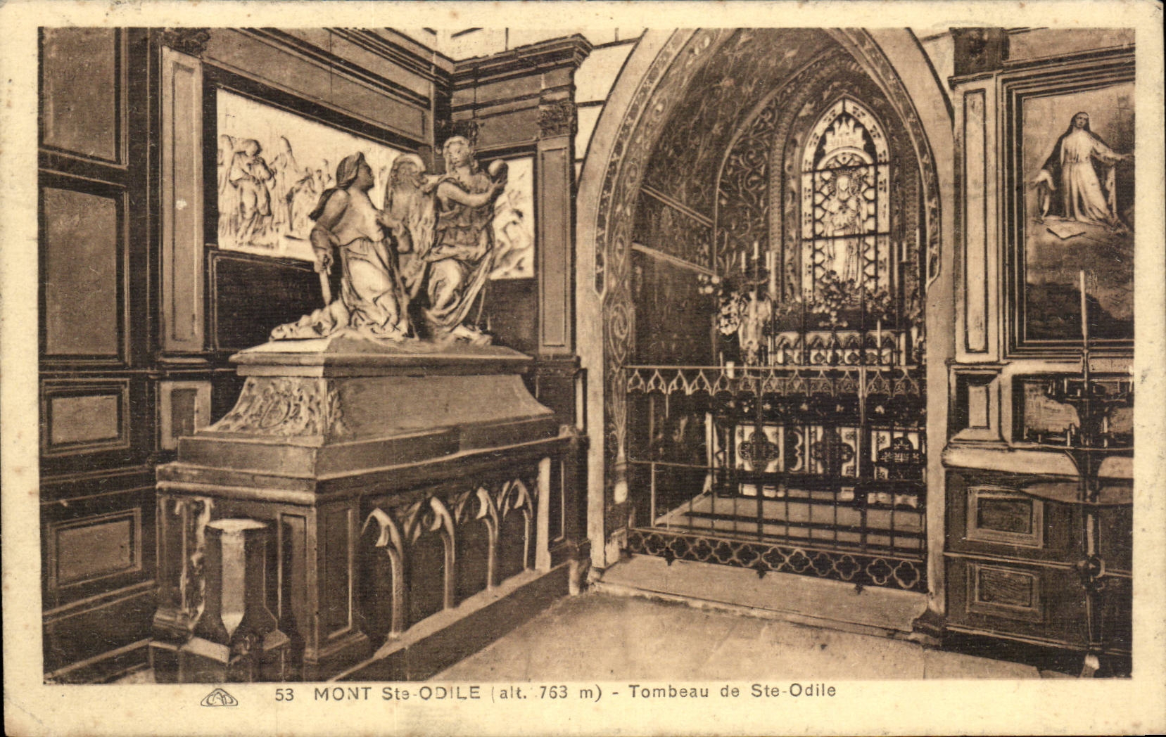 CPA Mont Sint odile Tombeau de Ste Odile