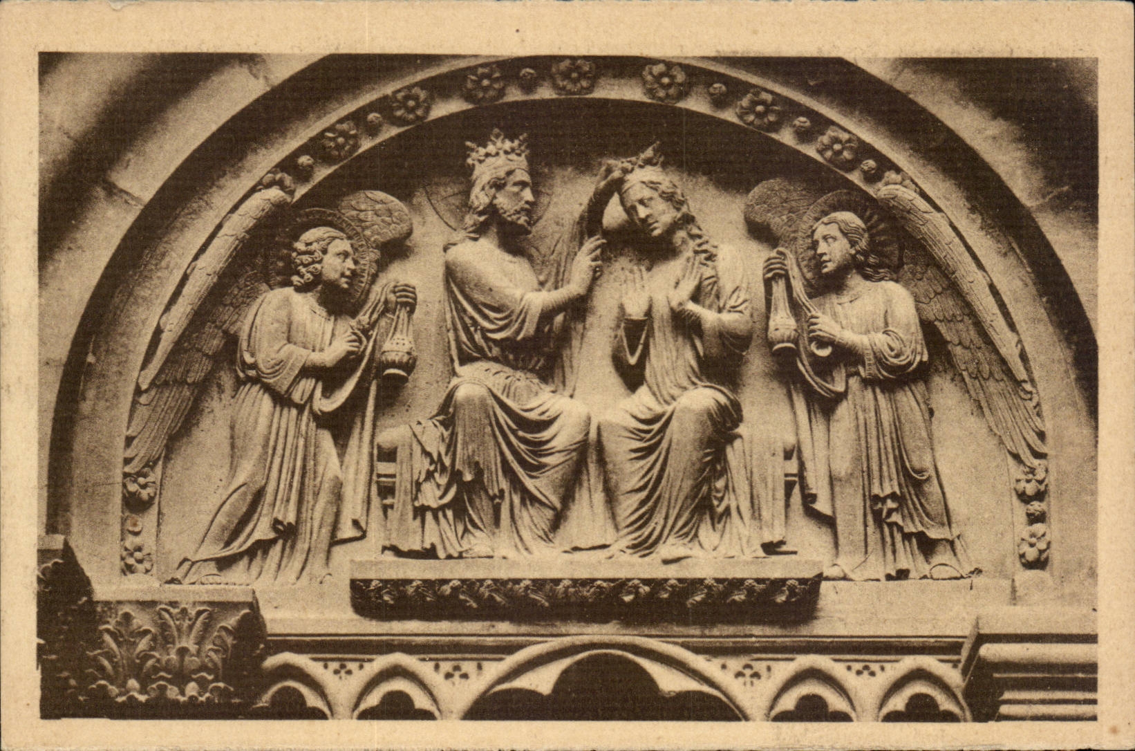 CPA Strasbourg Couronnement de la vierge Kronung maria