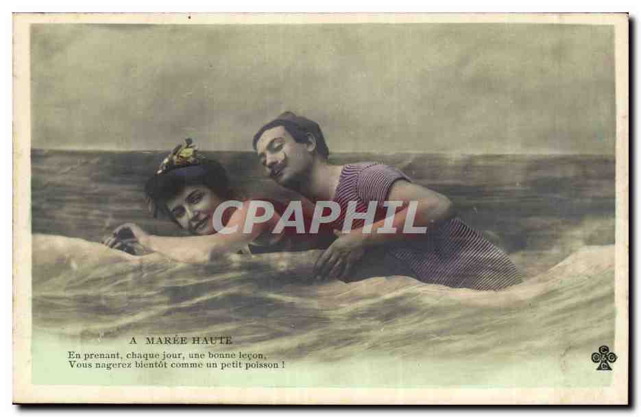 Due persone nell'acqua — A MARÉE HAUTE — editore non visibile