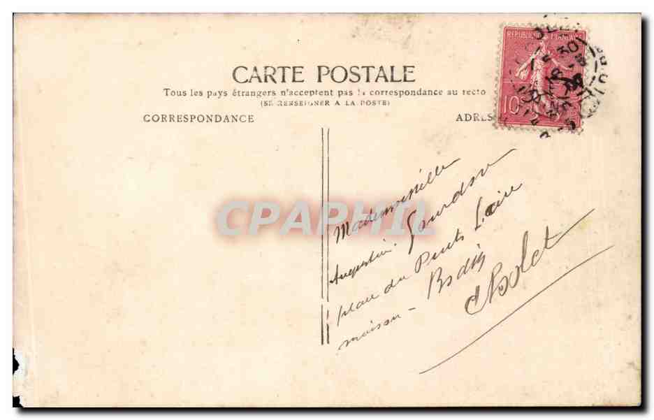 CPA Fantaisie Femme — Rückseite