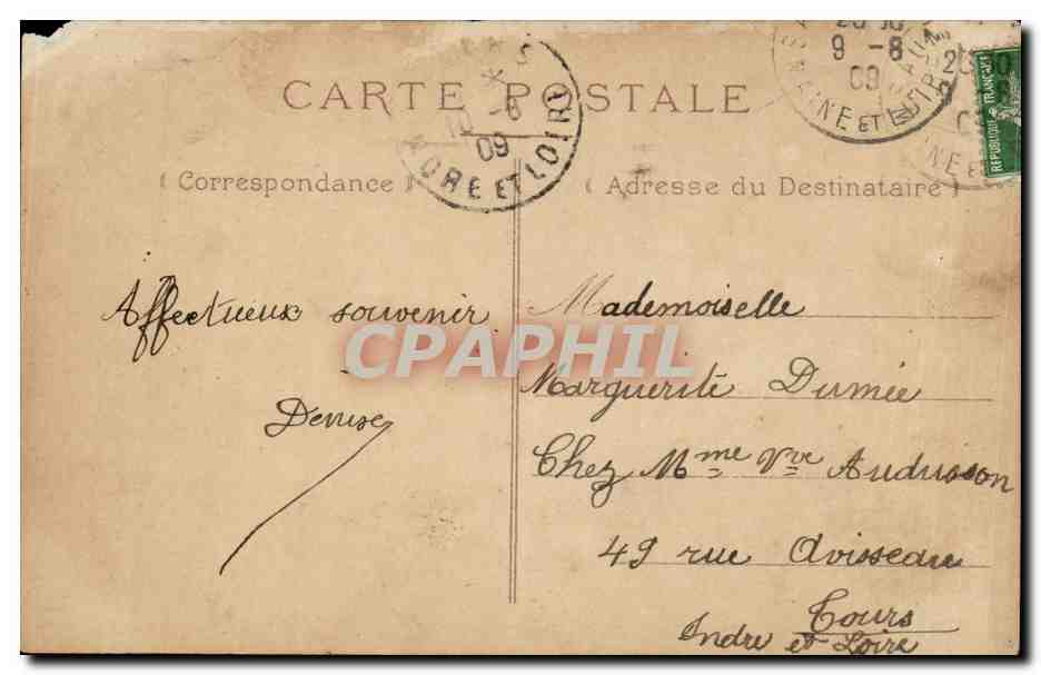 CPA Fantaisie Enfant Amitie sincere — Rückseite