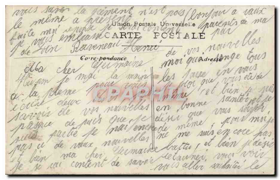 CPA Fantaisie Homme Amitie et tendresse — Rückseite
