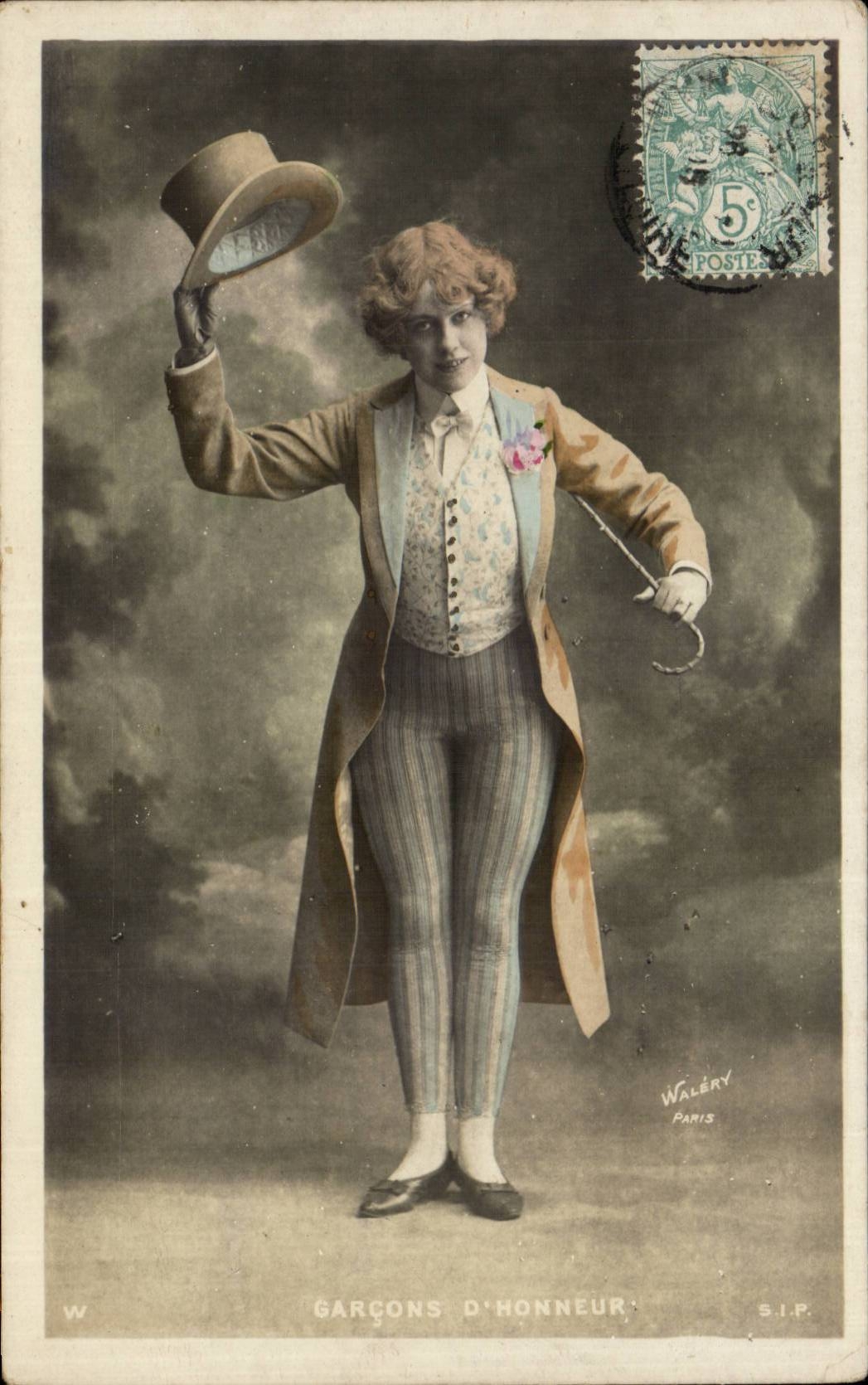 Garçons d'honneur — femme en costume masculin — Waléry, Paris, S.I.P.