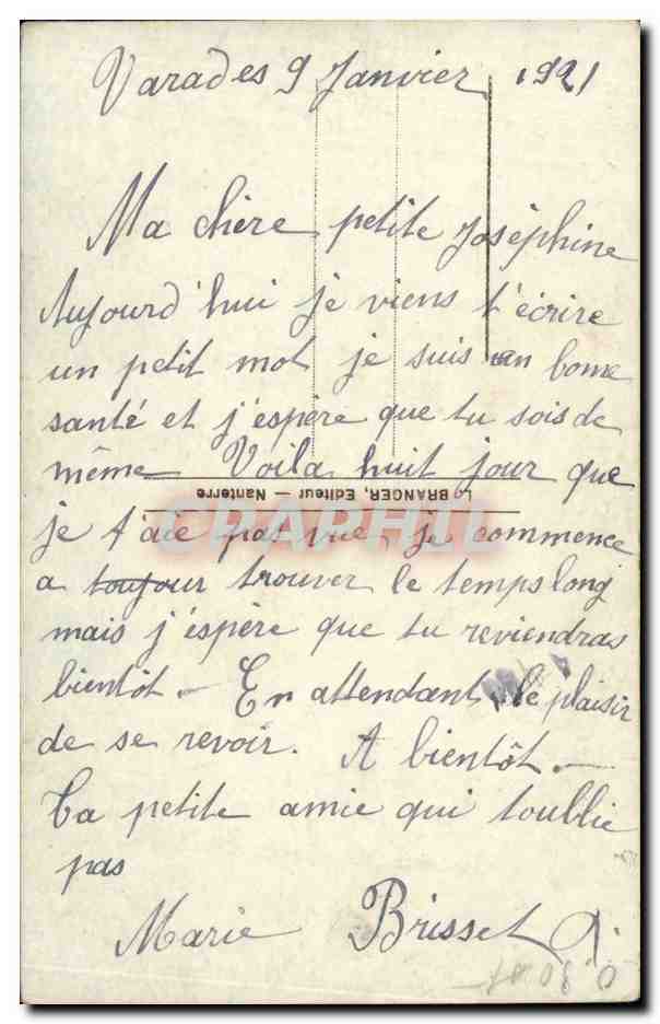CPA Fantaisie Homme  — Verso