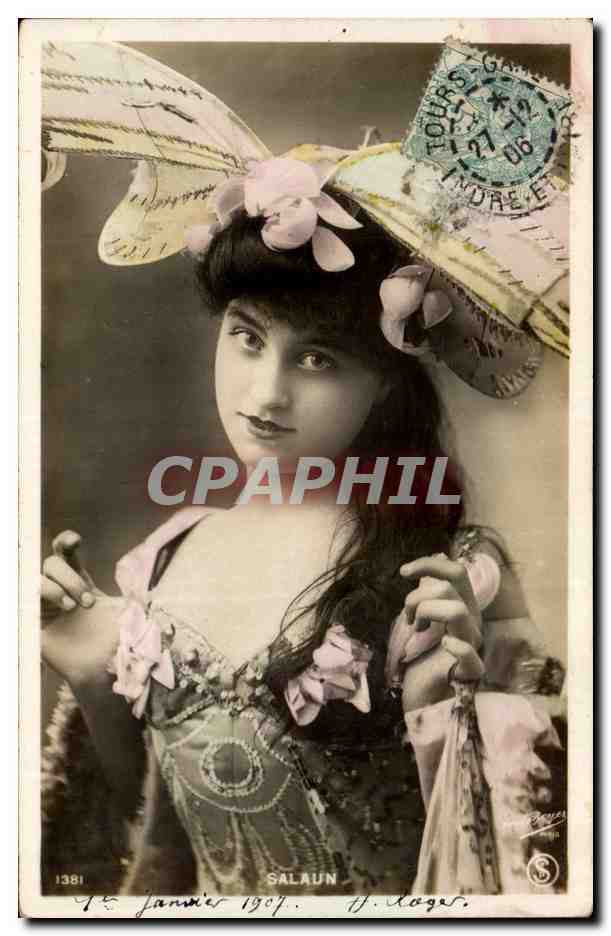 Mujer en traje de escena — Tours, 1907 — Salauun, n°1381