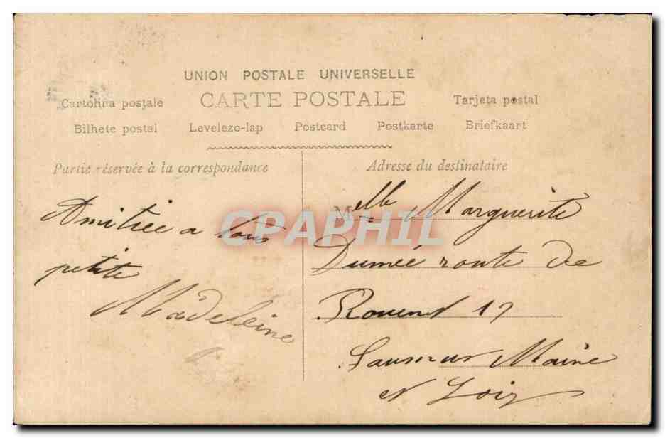 CPA Fantaisie Enfant  — Rückseite