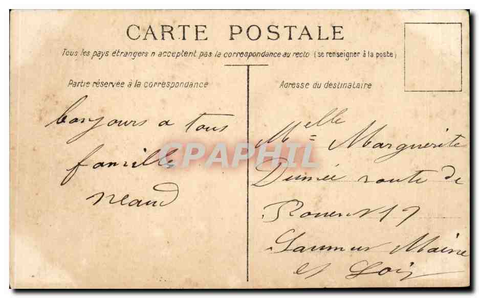CPA Fantaisie Femme — Verso