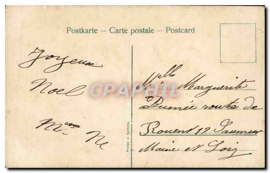 Angélus avec colombe — carte postale allemande — imprimée en Allemagne — Reverso