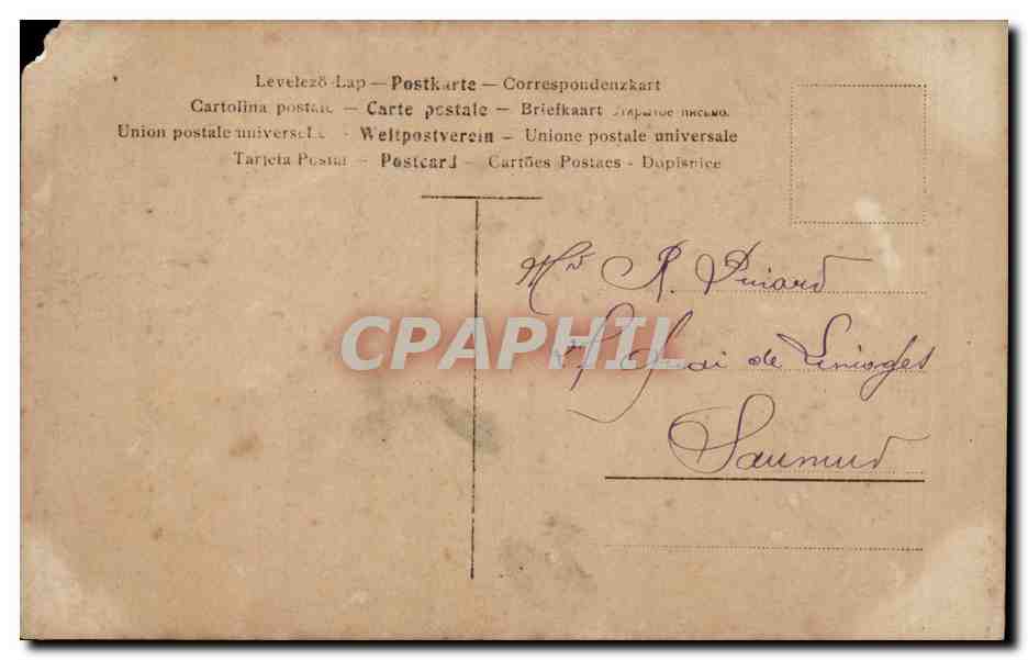 CPA Fantaisie Femme  — Verso