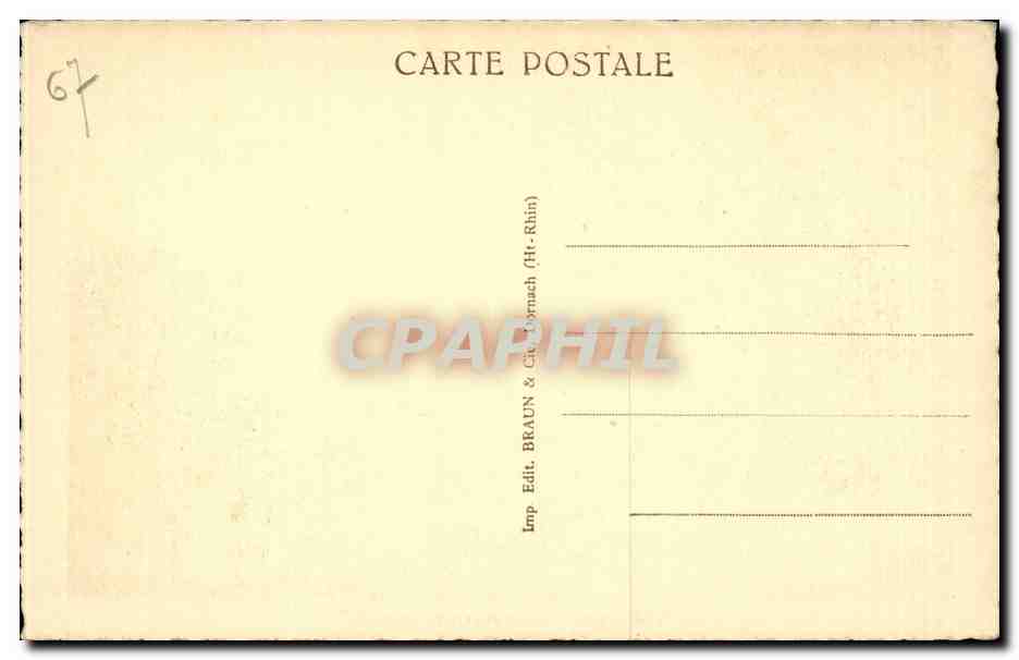 Strasbourg CPA Le palais du Rhin — Verso
