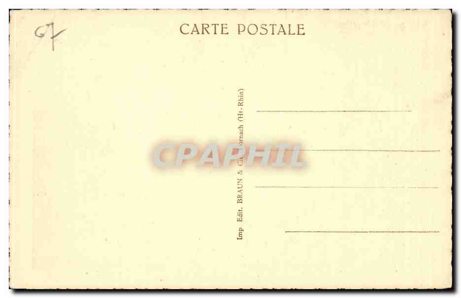 Strasbourg CPA Le palais du Rhin — Verso