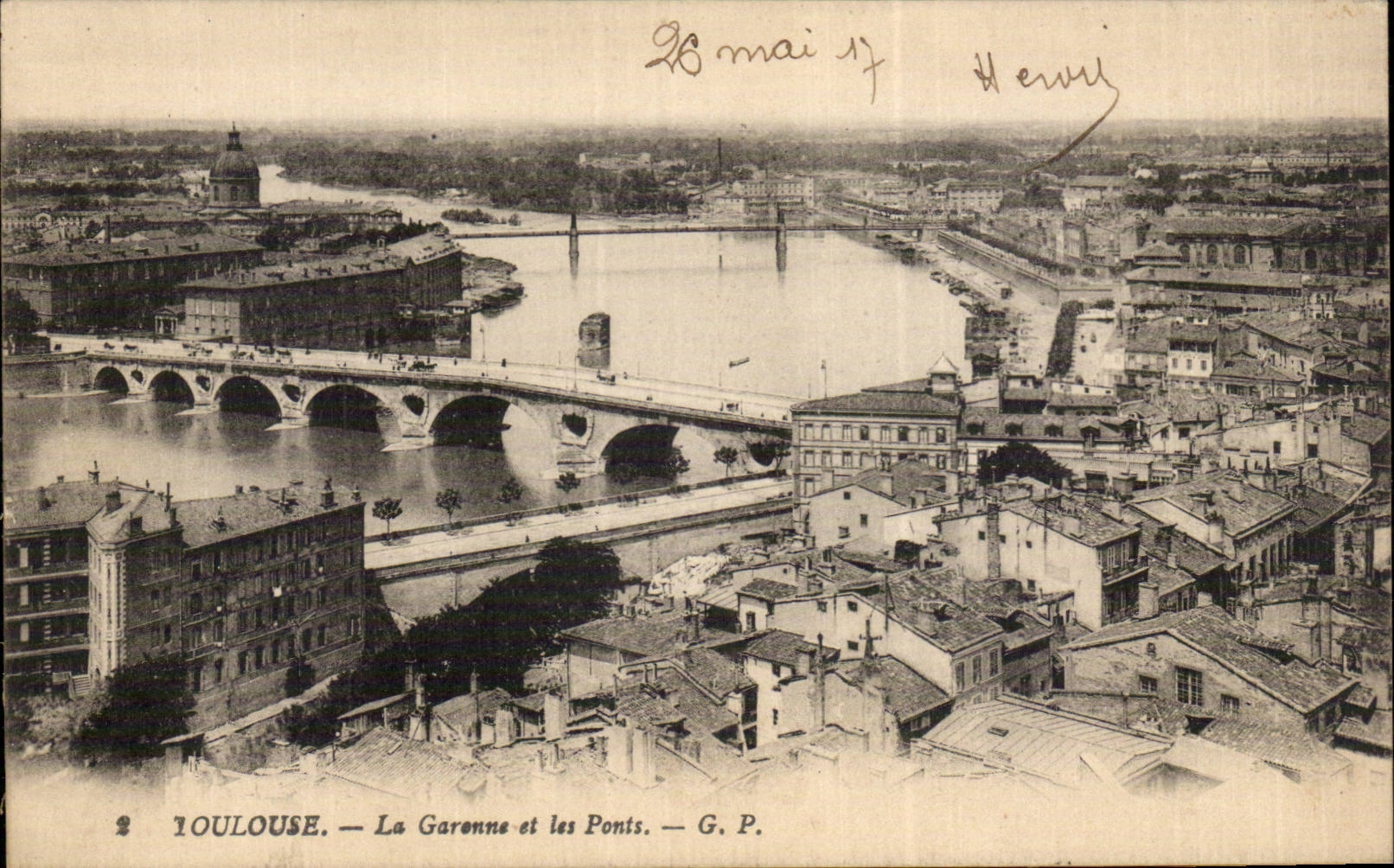 Toulouse — Die Garonne und die Brücken — G. P.