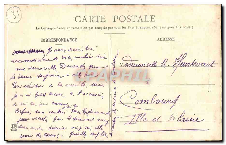 CPA Paysages toulousains Bords du Touch — Rückseite