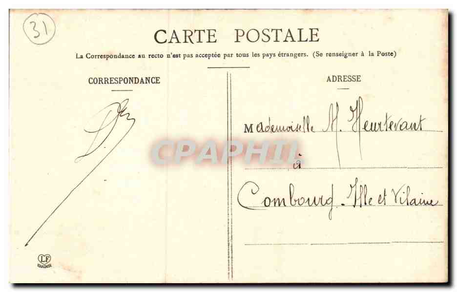 CPA Toulouse Cathedrale St Etienne — Verso