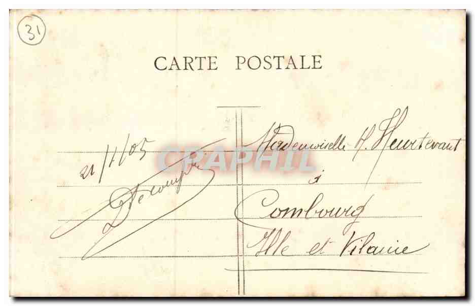 CPA Toulouse Musee  — Verso