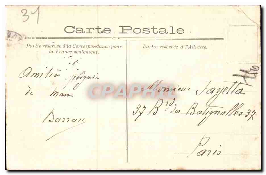 CPA Toulouse Vue generale sur la Garonne — Rückseite