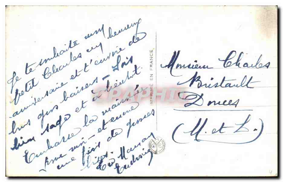 CPA Fantaisie Enfants — Rückseite