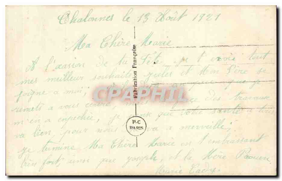 CPA Fantaisie Fleurs  — Verso