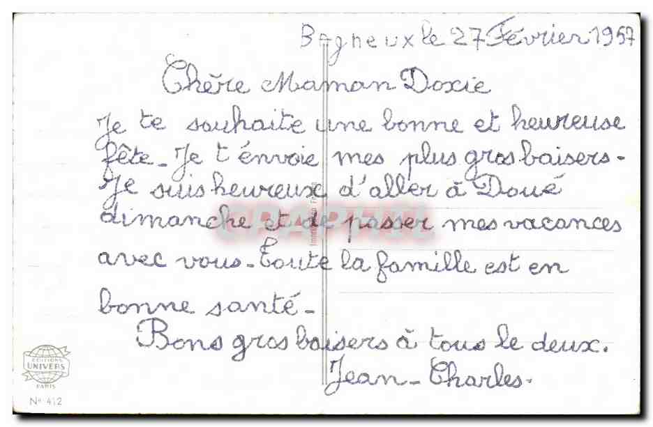CPA Fantaisie Chat Cat papillon Butterfly Bonne fete  — Back