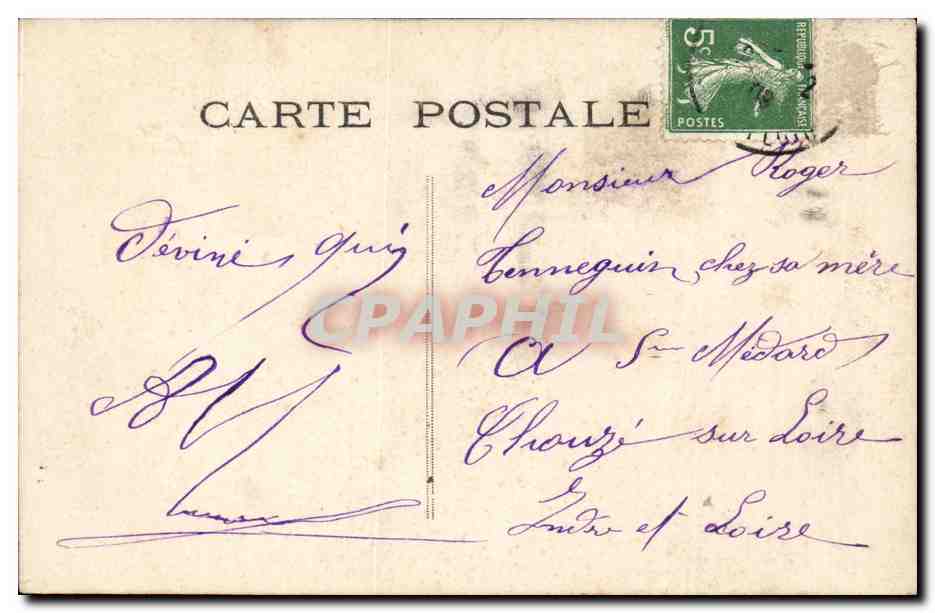 CPA Fantaisie Enfant Bonne fete — Rückseite