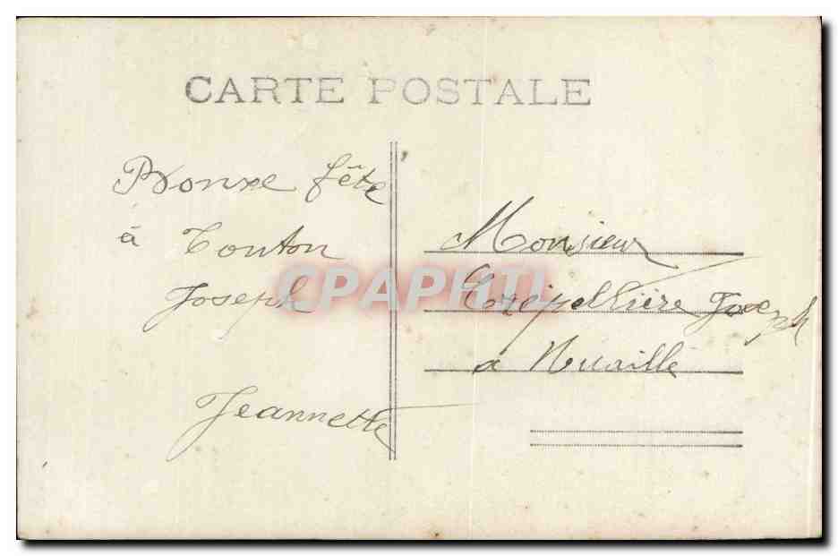 CPA Fantaisie Enfant Heureuse fete — Verso