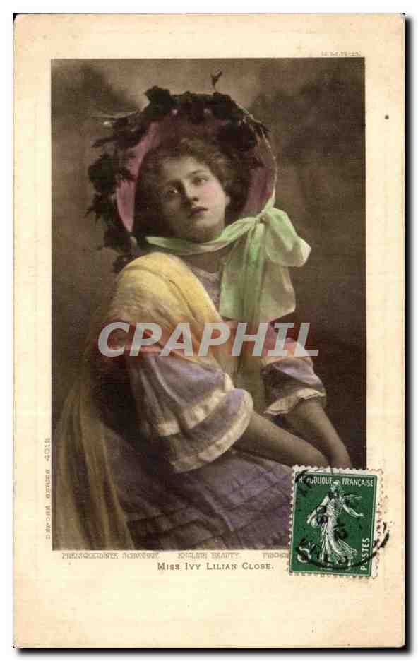 CPA Fantaisie Femme Miss Ivy lilian close 