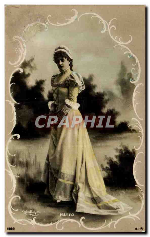 Femme en robe de style 1880 — HATTO — Phototypie Ravellinzon S.I.R.