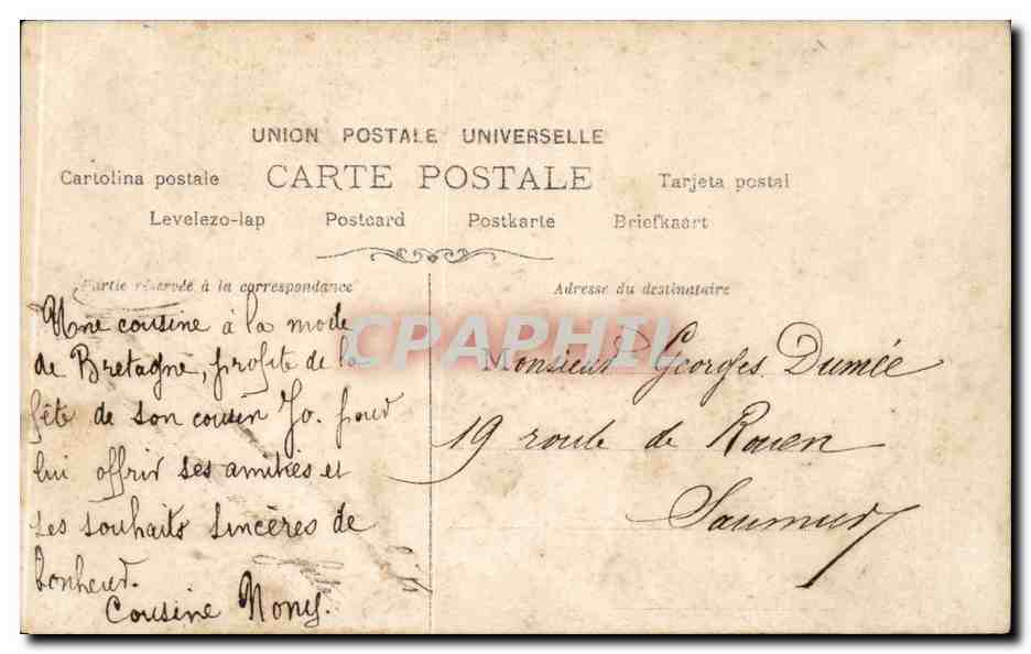 Femme en robe de style 1880 — HATTO — Phototypie Ravellinzon S.I.R. — Verso