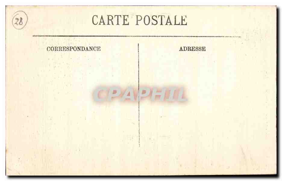 Chartres CPA La cathedrale — Verso