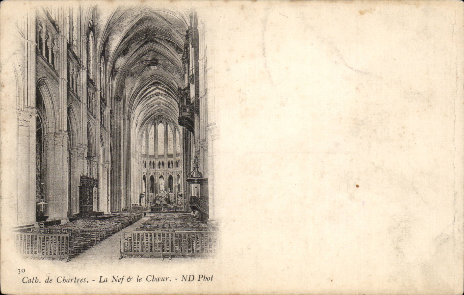 Chartres CPA Cathedrale La nef et le choeur