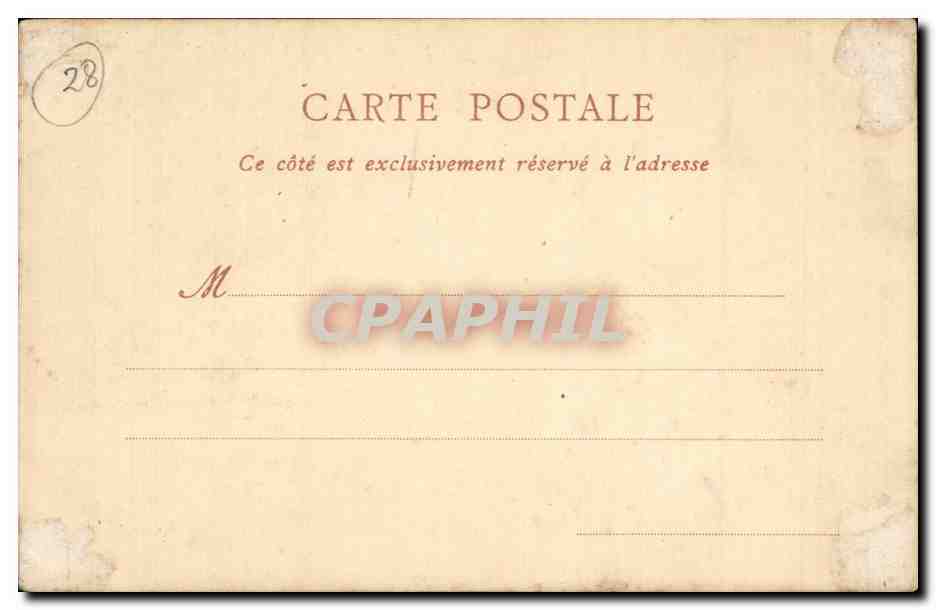 Chartres CPA Cathedrale La nef et le choeur — Verso