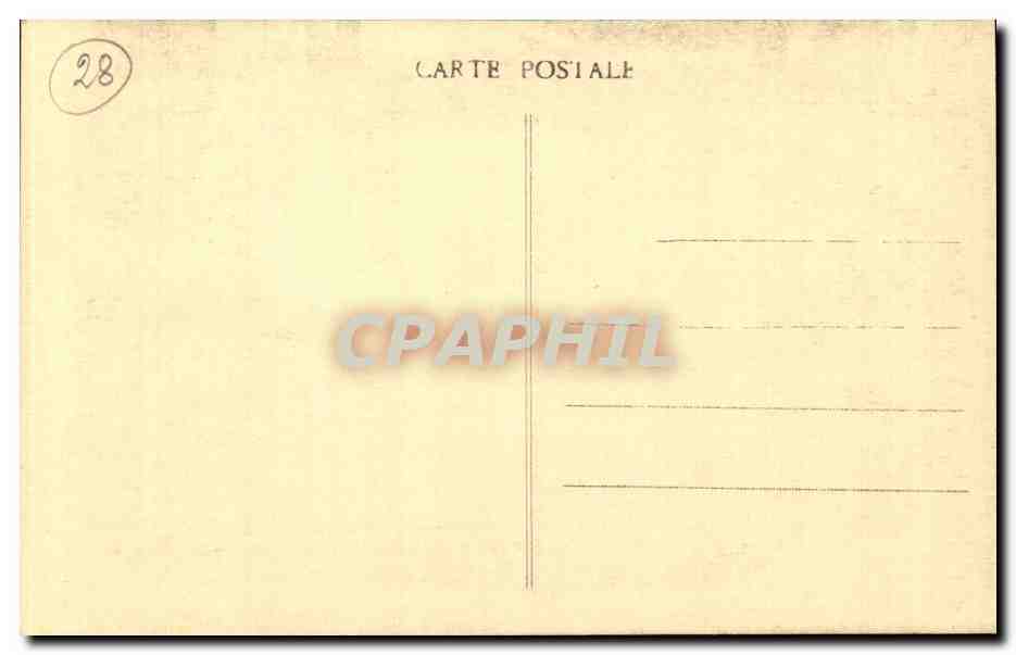 Chartres CPA Cathedrale Visitation Portail nord — Verso