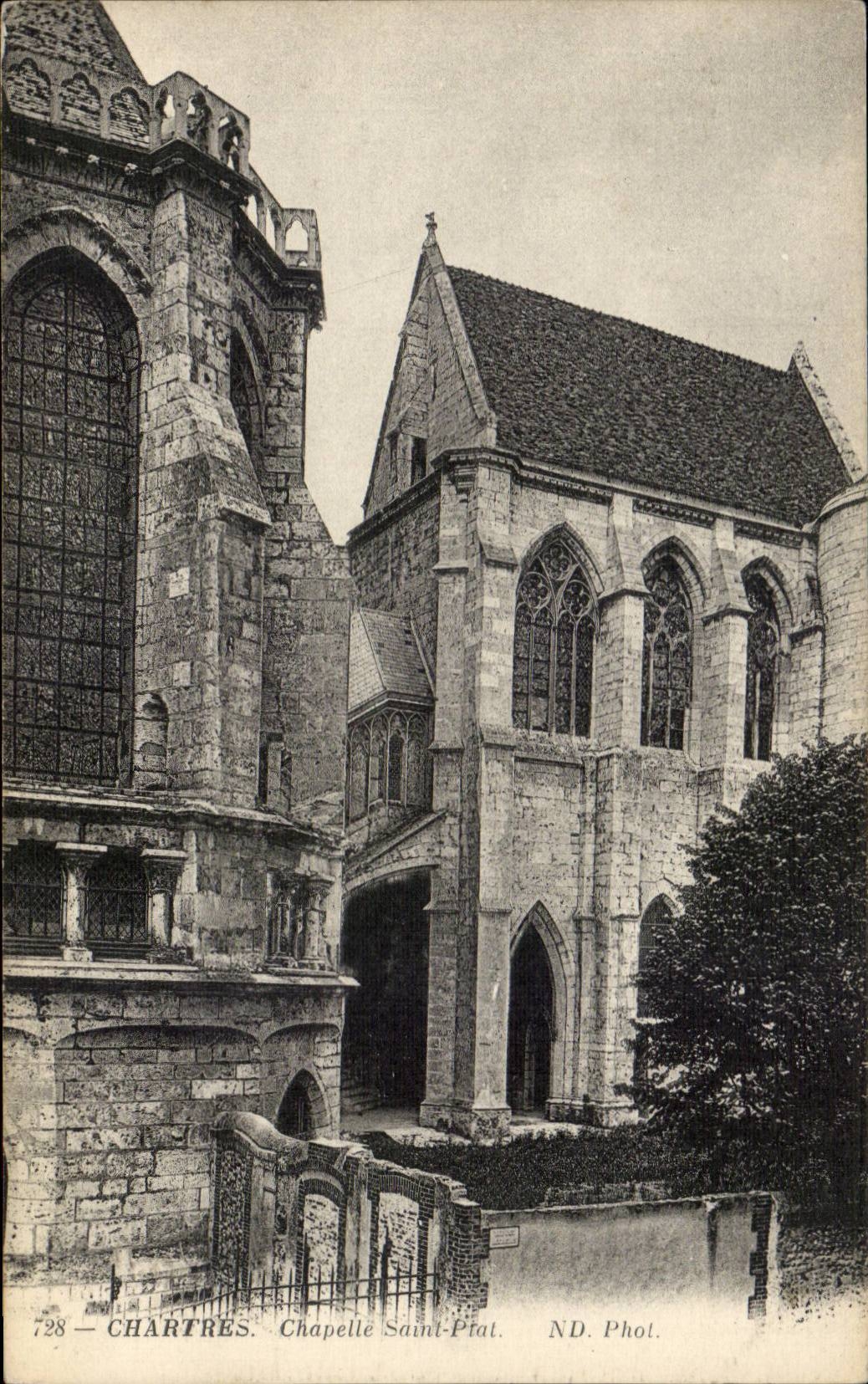 Chartres CPA Chapelle Saint Piat