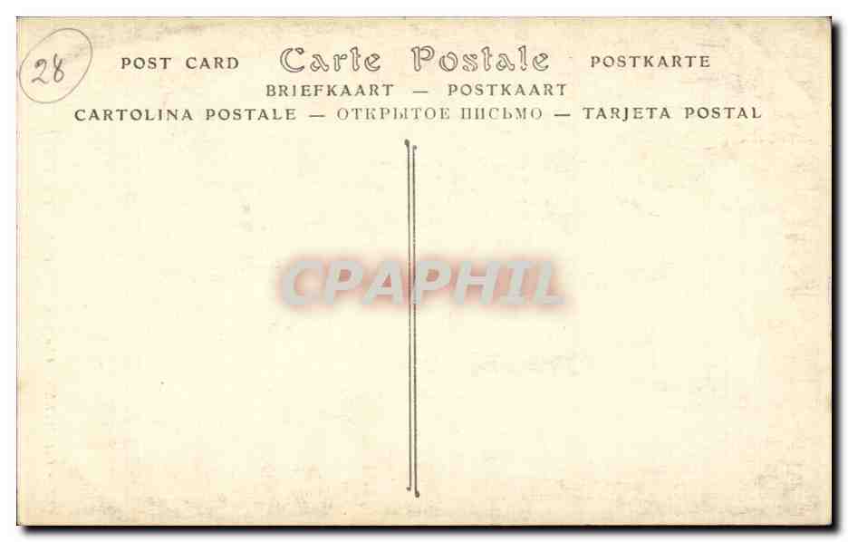 Chartres CPA Chapelle Saint Piat — Verso
