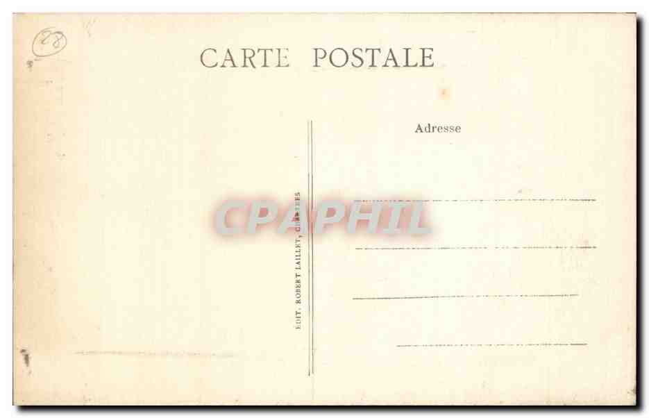 Chartres CPA Cathedrale Fleches  — Verso