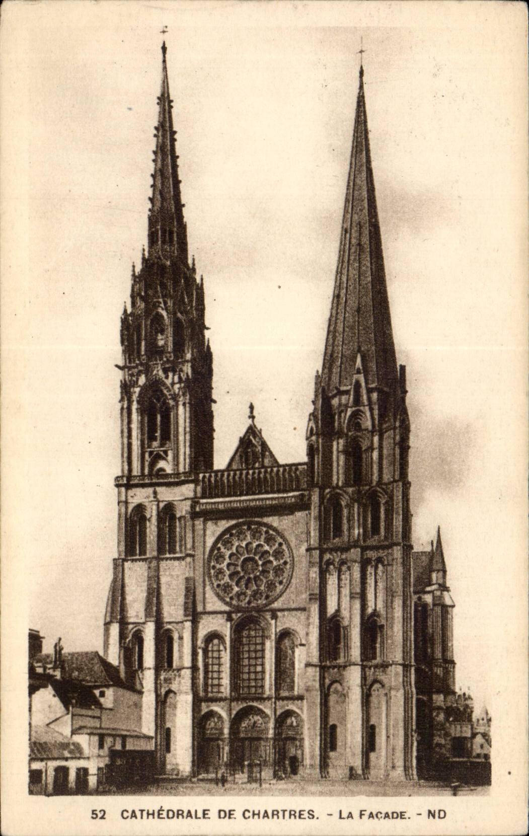 Chartres CPA Cathedrale La facade