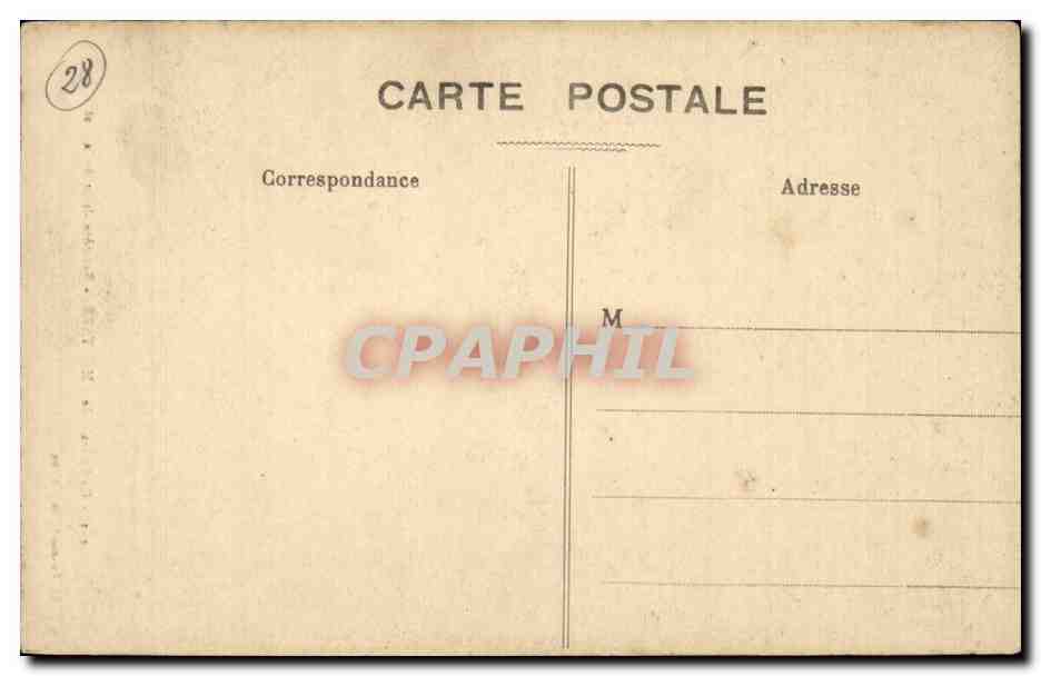 Cathédrale de CHARTRES — Bas-côté droit de la Nef — Ch. Faucault, édit., Dreux — Verso